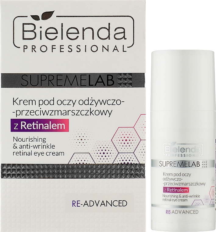 Retinol Eye Cream - Bielenda Professional Supremelab Re-Advanced Nourishing & Anti-Wrinkle Eye Cream — photo N7