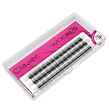 False Lashes, C, 10mm - Clavier Wide DU2O Eyelashes — photo N2