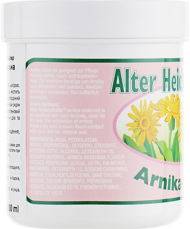 Anti Inflammation & Swelling Arnica Ointment - Alter Heideschafer — photo N2