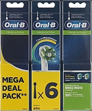 Electric Toothbrush Head, 6 pcs - Oral-B Cross Action — photo N1