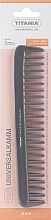 Fragrances, Perfumes, Cosmetics Plastic Comb 18.5 cm, dark grey - Titania