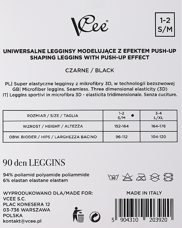 Leggings with Push-Up Effecr - VCee Shaping Leggins With Push-Up Effect — photo N2