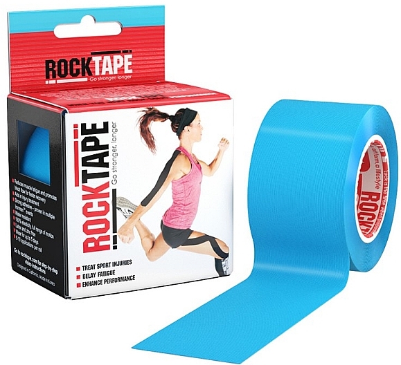 Kinesio Tape, blue - RockTape Kinesio Tape Standart — photo N4