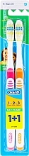 Fragrances, Perfumes, Cosmetics Toothbrushes Set (medium, orange + pink) - Oral-B 1 2 3 Maxi Clean 40 Medium 1 + 1