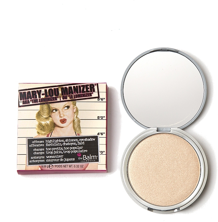 Highlighter, Shimmer and Shadow - theBalm Mary-Lou Manizer Highlighter & Shadow — photo N1