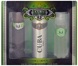 Cuba Green - Set (edt/100ml + deo/200ml + ash/lo) — photo N1