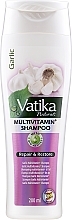 Multivitamin Shampoo with Garlic Extract - Dabur Vatika Garlic Multivitamin+ Shampoo Repair & Restore — photo N1