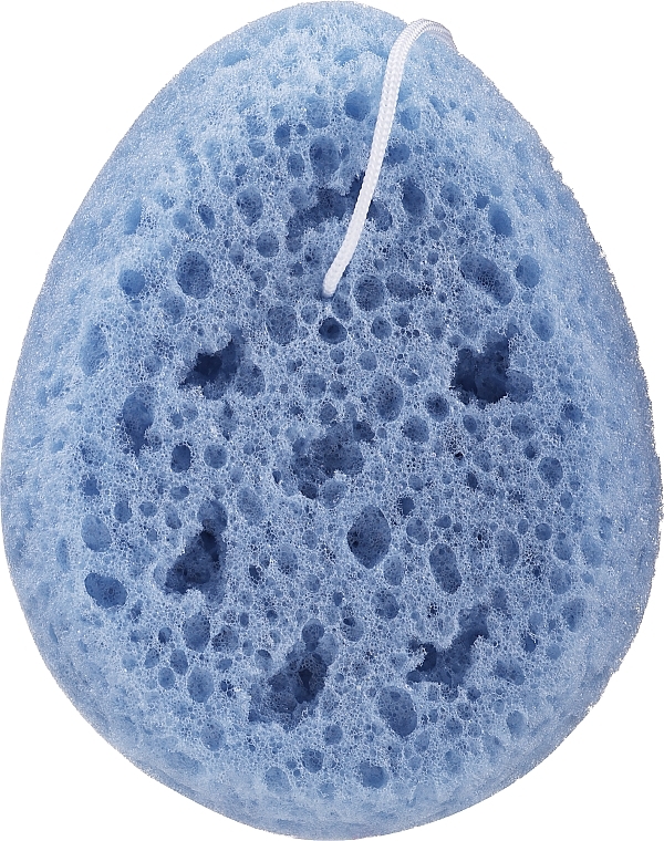 Bath Sponge 6009, oval, blue - Donegal Bath Sponge — photo N1