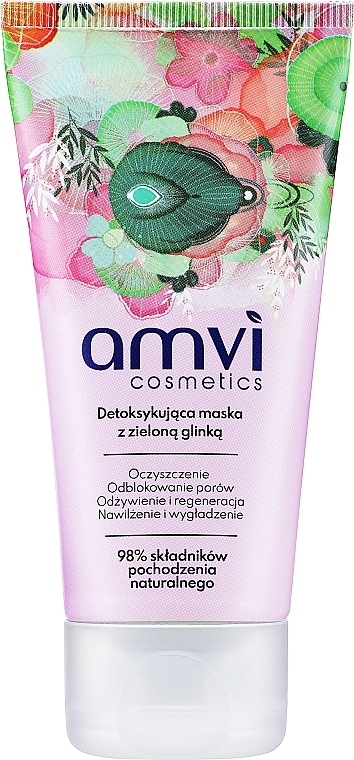 Green Clay Detox Face Mask - Amvi Cosmetics — photo N2