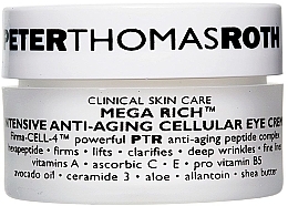 Fragrances, Perfumes, Cosmetics Anti-Aging Eye Cream - Peter Thomas Roth Mega-Rich Intensive Anti-Aging Cellular Eye Cream