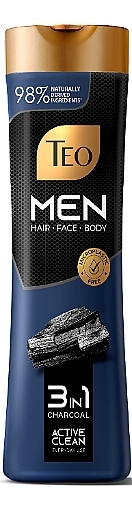 3in1 Men's Shampoo - Teo Beauty Men 3 In 1 Shampoo Fresh Energy — photo N2