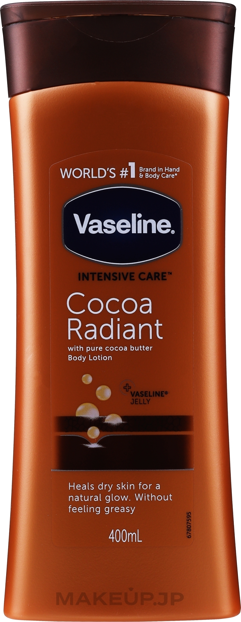 Moisturising Body Lotion - Vaseline Intensive Care Cocoa Radiant Lotion — photo 400 ml
