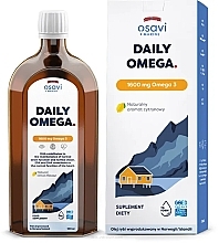 Omega 3 Dietary Supplement, 1600 mg, Lemon Flavor - Osavi Daily Omega — photo N2