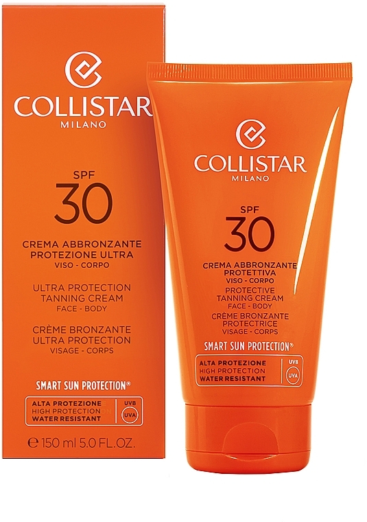 Tanning Cream - Collistar Ultra Protection Tanning Cream face and body SPF 30 — photo N2