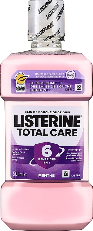 Mouthwash - Listerine Total Care Clean Mint With Alcohol — photo N2