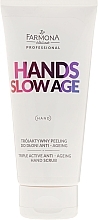 Fragrances, Perfumes, Cosmetics Hand Scrub - Farmona Hands Slow Age Triple Active Anti-ageing Hand Scrub