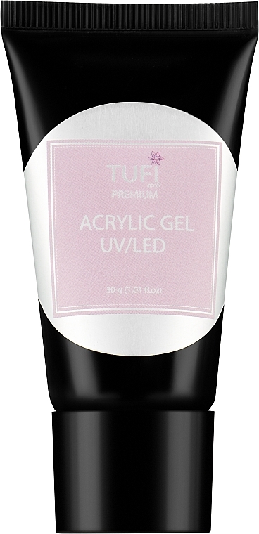 Acrylic Nail Gel, 30 g - Tufi Profi Premium Acrylic Gel UV/LED — photo N1