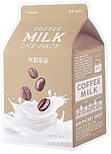 Strengthening Milk Proteins and Coffee Sheet Mask - A'pieu Coffee Milk One-Pack — photo N2