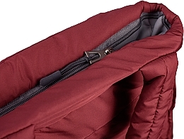 Women's Casual Quilted Puffer Bag 'Casual', marsala - MAKEUP — photo N3