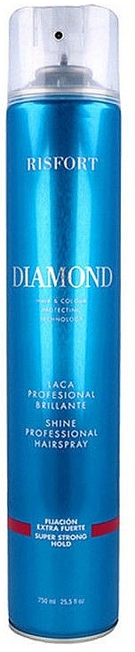 Extra Strong Hold Hair Spray - Risfort Diamond Super Strong Hold — photo N1