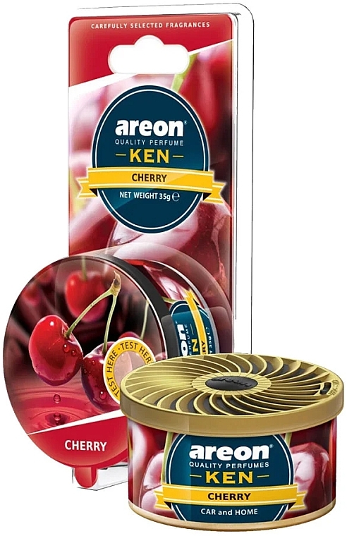 Cherry Air Freshener - Areon Gel Ken Blister Cherry — photo N1