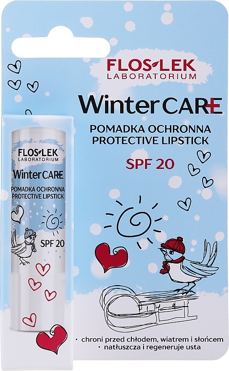 GIFT! Protective Lipstick SPF20 - Floslek Winter Care Protective Lipstick — photo N1