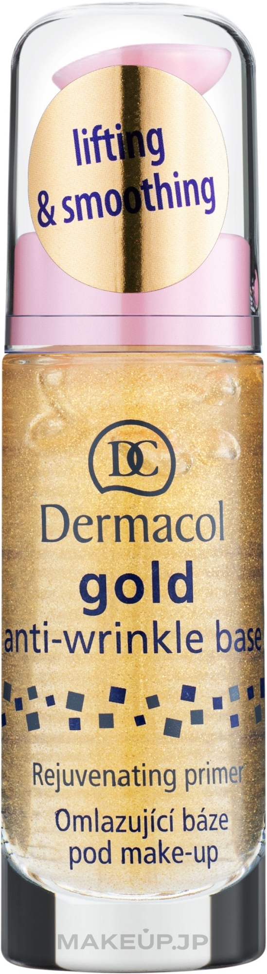 Rejuvenating Makeup Base with Active Gold - Dermacol Base Gold Anti-Wrinkle (pump) — photo 20 ml