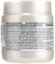 Rejuvenating Alginate Face Mask "Gold & Pearl" - Alesso Professionnel Alginate Gold and Pearl Peel-Off Face Anti-Age Mask  — photo N2