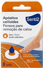 Fragrances, Perfumes, Cosmetics Callus Plaster with Salicylic Acid, 8 pcs - Senti2 Callus Patch