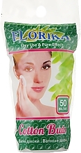 Fragrances, Perfumes, Cosmetics Cotton Pads, 50 pcs - Florika