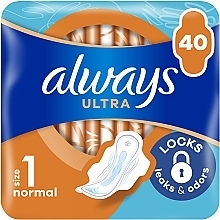 Fragrances, Perfumes, Cosmetics Sanitary Pads, size 1, 40 pcs - Always Ultra Normal