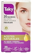 Fragrances, Perfumes, Cosmetics Face Wax Strips with Natural Oils - Taky Natural Oils Depilatory Face Wax Strips