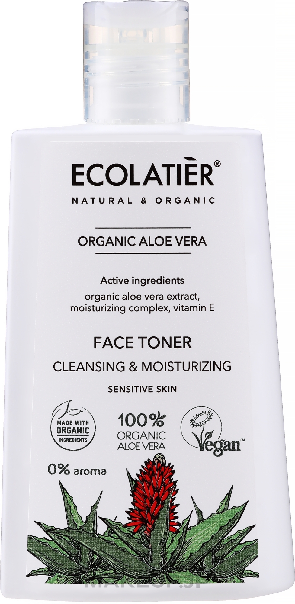 Face Toner - Ecolatier Organic Aloe Vera Toner — photo 250 ml