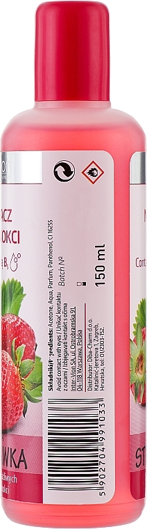 Nail Polish Remover "Strawberry and Vitamin B5" - Inter-Vion — photo N2