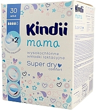 Fragrances, Perfumes, Cosmetics Breast Pads, 30 pcs - Kindii Mama Super Dry Comfort Breast Pads