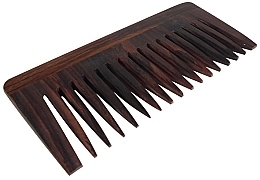 Rosewood Afro-Comb, 13.5 cm - Golddachs — photo N4