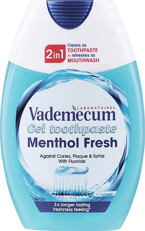 Refreshing Toothpaste 2in1 - Vademecum MentolFresh 2in1 Toothpaste + Mouthwash — photo N9