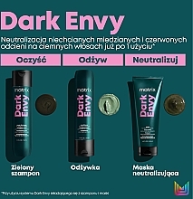 Neutralizing Red Shades Dark Hair Mask - Matrix Total Results Dark Envy Mask — photo N4