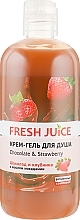 Shower Cream Gel "Chocolate & Strawberry" - Fresh Juice Love Attraction Chocolate & Strawberry — photo N6