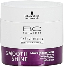 Fragrances, Perfumes, Cosmetics Hair Mask - Schwarzkopf Professional BC Bonacure Smooth Shine Leave-In Treatment