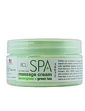 Fragrances, Perfumes, Cosmetics Massage Cream "Lemongrass & Green Tea" - BCL Spa Lemongrass Green Tea Massage Cream