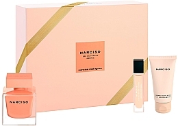 Fragrances, Perfumes, Cosmetics Narciso Rodriguez Narciso Ambree - Set (edp/90ml + b/lot/50ml + edp/10ml)