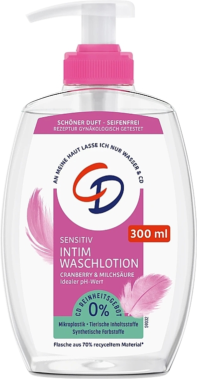 Intimate Wash Lotion with Cranberry Extract & Lactic Acid - CD — photo N1