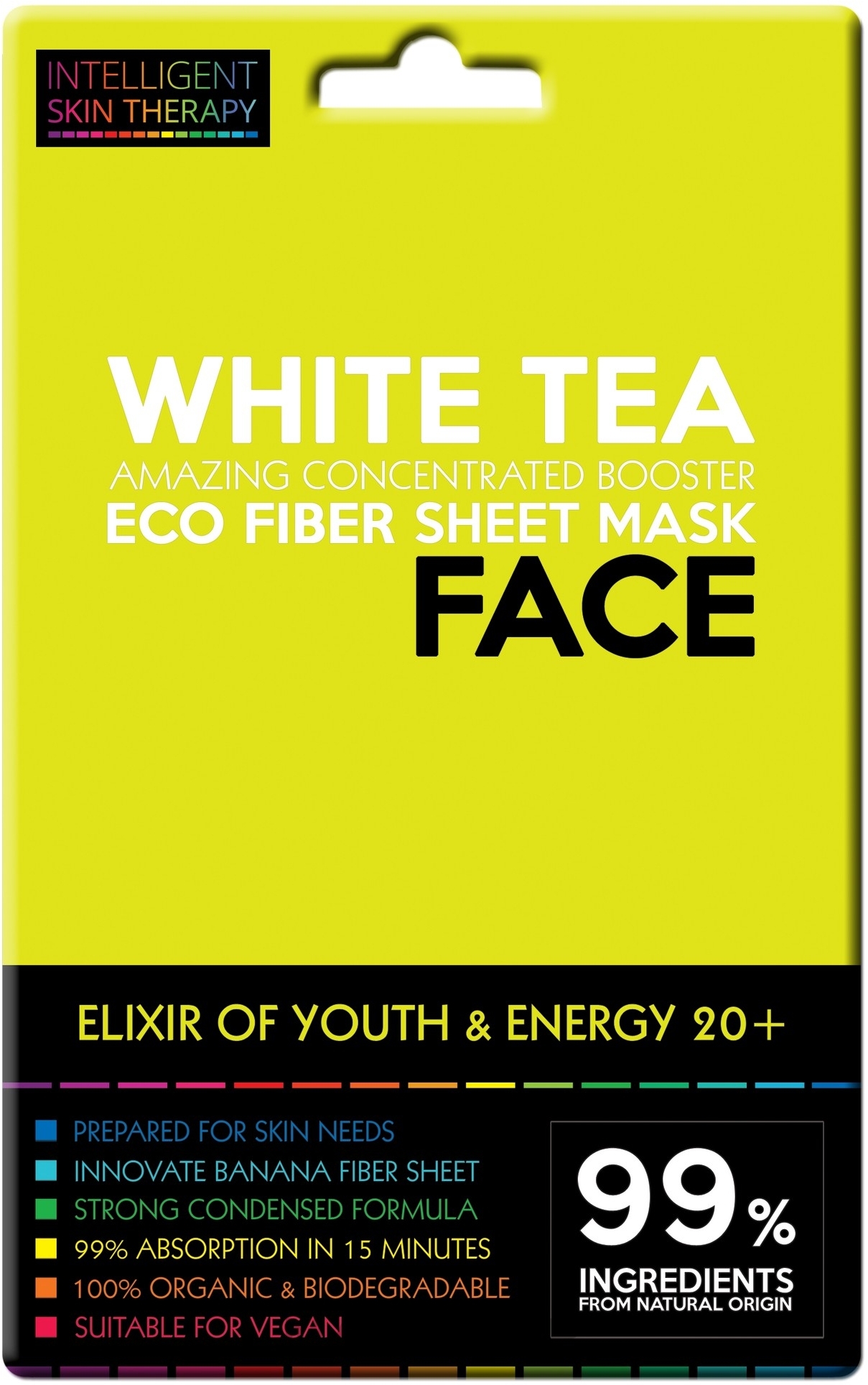 White Tea Mask - Beauty Face Intelligent Skin Therapy Mask — photo 25 g
