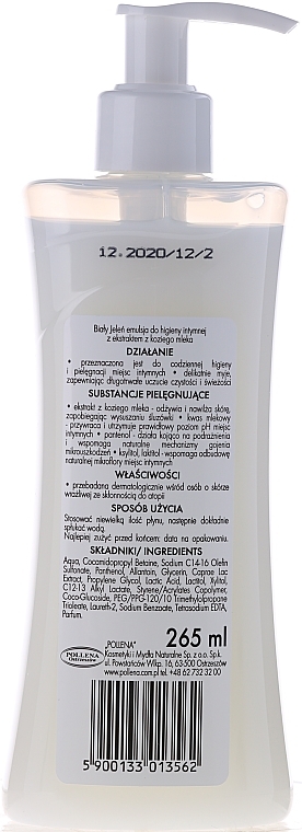 Hypoallergenic Emulsion for Intimate Hygiene with Goat Milk - Bialy Jelen Hypoallergenic Emulsion For Intimate Hygiene — photo N3