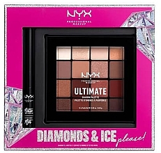 Fragrances, Perfumes, Cosmetics Set - NYX Professional Makeup Diamonds & Ice Please Shadow & Liner Set (sh/palette/16x1.18g + liner/2ml)