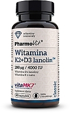 Dietary Supplement "Vitamins K2 + D3" - PharmoVit Classic Vitamin K2 + D3 Lanolin — photo N1