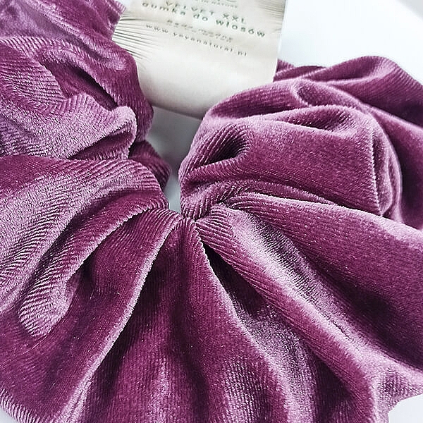 Velvet Scrunchie, eggplant - Yeye Velvet XXL — photo N2