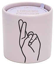 Fragrances, Perfumes, Cosmetics Scented Candle - Paddywax Impressions Ceramic Candle Fingers Crossed Lavender Wisteria & Willow