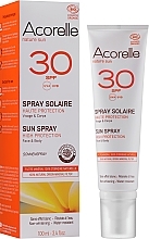 Organic Sun Spray SPF 30 - Acorelle Sun Spray High Protection Face & Body — photo N2